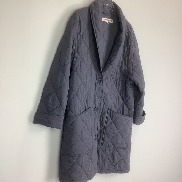 Free People Happy Day Dreamer Long Quilted Lagenlook Jacket Women's Small - Picture 4 of 11